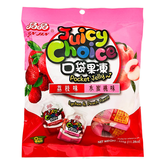 Juicy Choice Pocket Jelly (Lychee & Peach Flavor) 口袋果凍-荔枝&水蜜桃味-Special