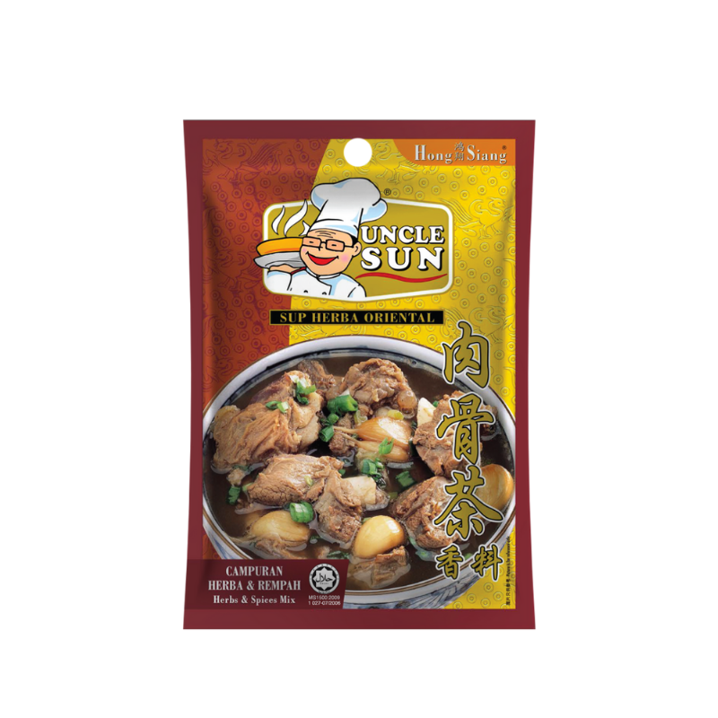 Uncle Sun Oriental Herbal Soup Spices 肉骨茶香料– 莊記食品Chuang's