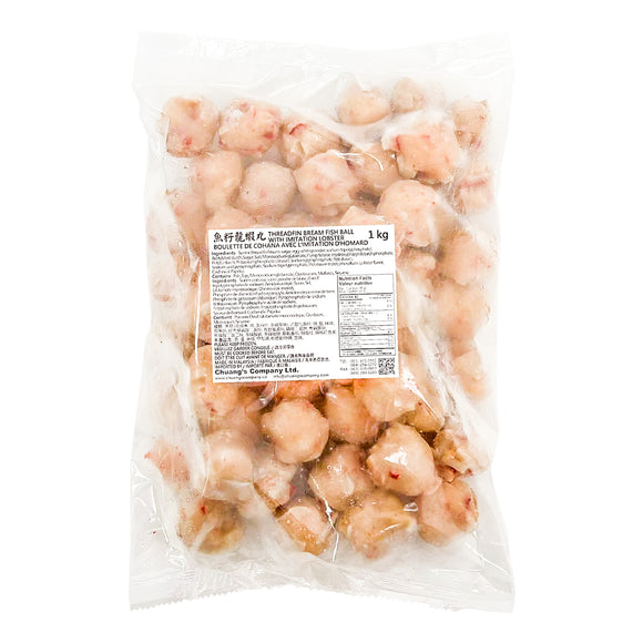 Threadfin Bream Fish Ball With Imitation Lobster  鱼籽龙虾丸