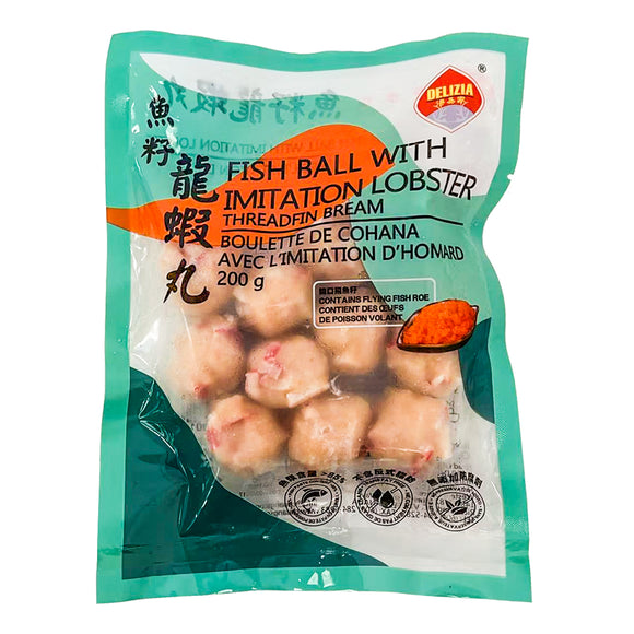 “Delizia” Threadfin Bream Fish Ball With Imitation Lobster 鱼籽龙虾丸 200 g