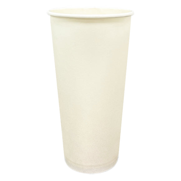 22 oz White Paper Cup 白色紙杯 (For Cold & Hot Drink , 90mm)