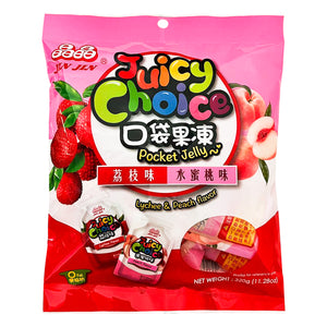 Juicy Choice Pocket Jelly (Lychee & Peach Flavor) 口袋果凍-荔枝&水蜜桃味-Special (Toronto only)