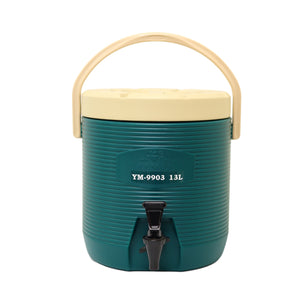 13L Round Thermo Tank - Green  (YM-9903)  13L 圓保溫茶桶 - 綠  (附內蓋)-Special