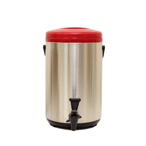 12L Stainless Steel Thermo Tank - Red (YM-1105)  12公升紅色不銹鋼保溫茶桶