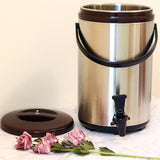 12L Stainless Steel Thermo Tank - Brown (YM-1105)  12公升棕色不銹鋼保溫茶桶