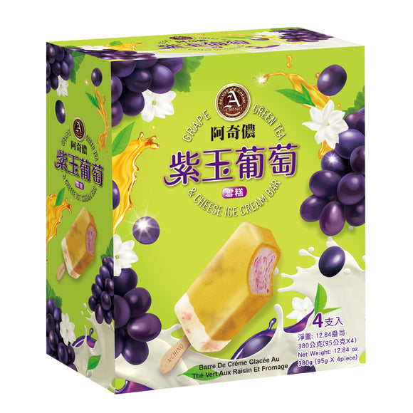 A-CHINO Grape Green Tea & Cheese Ice Cream Bar 阿奇儂紫玉葡萄雪糕