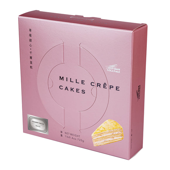 Touched Mille Crepe Cake -Strawberry  草莓甜心千層蛋糕
