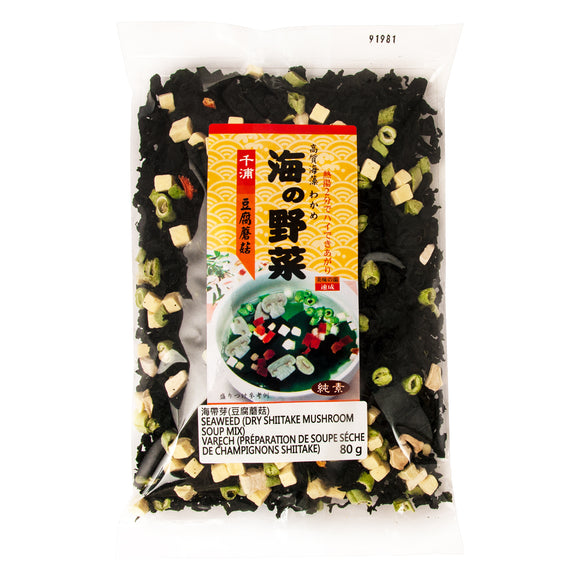 Shiitake Mushroom Dry Seaweed Soup Mix 豆腐蘑菇海带芽
