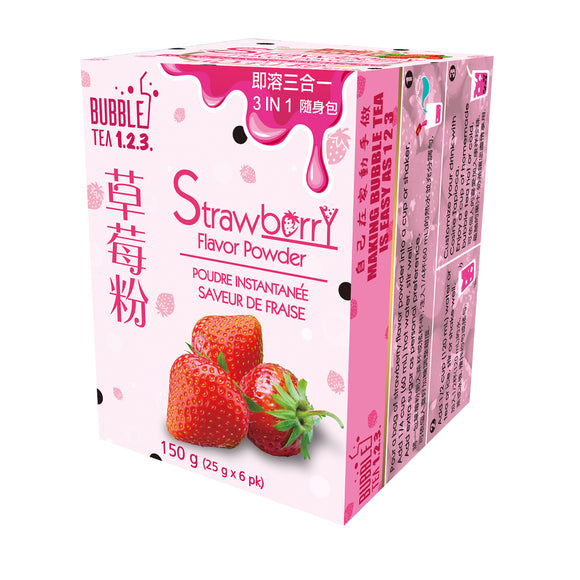 Strawberry Bubble Tea Powder 3 IN 1 草莓粉3合1